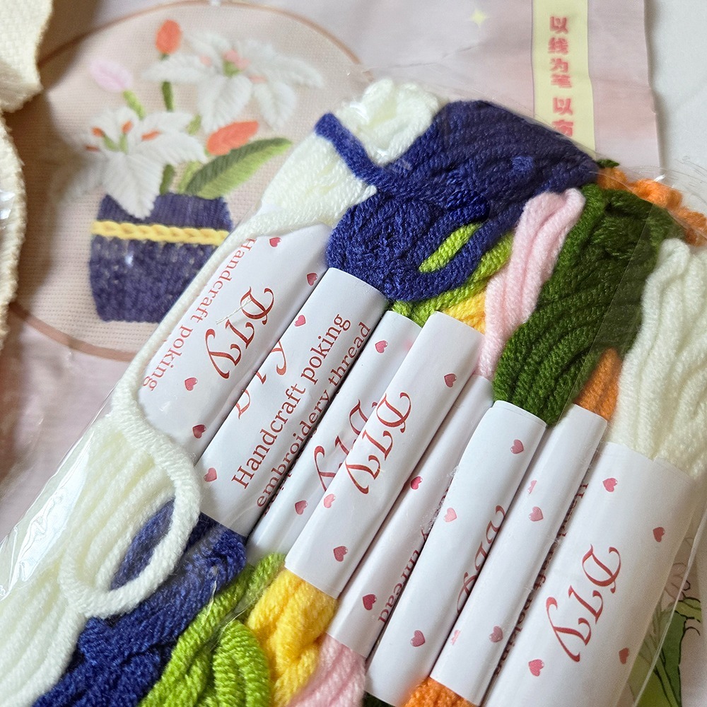 西西手工藝材料 26948 DIY立體刺繡材料包(1包)多款 DIY立體綉 立体繡立體繡 自綉 自繡 手綉手繡 刺繡刺銹-細節圖5