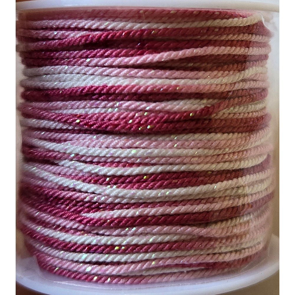 西西手工藝材料 26961 星空段染線(線徑約1mm/長約1450cm) DIY手環編織線 項鍊編織繩 星空線 亮彩色線-規格圖4