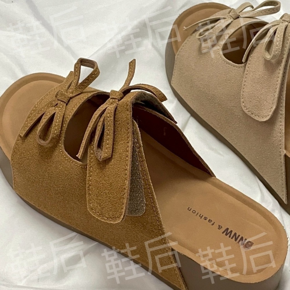 Shoes Queen | 台南出貨| / 波西米亞風 蝴蝶結勃肯拖 105⚡超軟底4.5公分厚底拖鞋 #度假必備-細節圖7