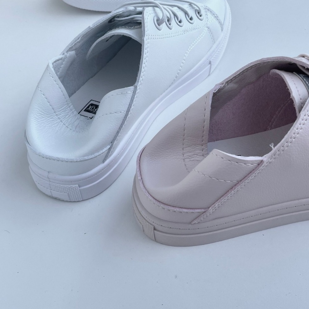 Shoes Queen |台南全現貨+預購 | 超爆款經典小白鞋 |有41號可後踩|超軟Q 超百搭 #006-細節圖4