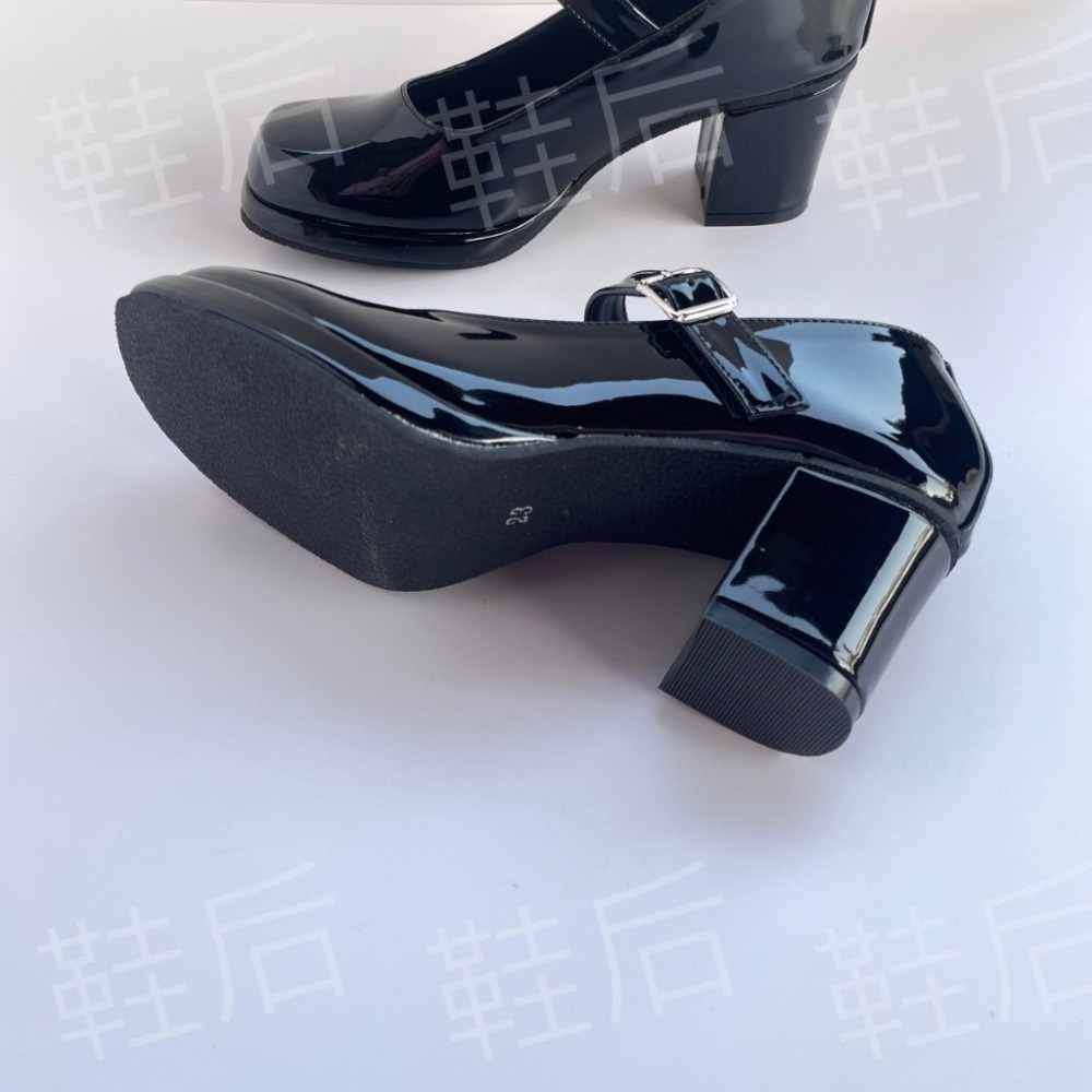 Shoes Queen | 台南現貨+預購 / 復古方頭瑪莉珍鞋 8560 🔥#厚底 #粗跟高6公分 #超人氣 #瑪莉-細節圖2