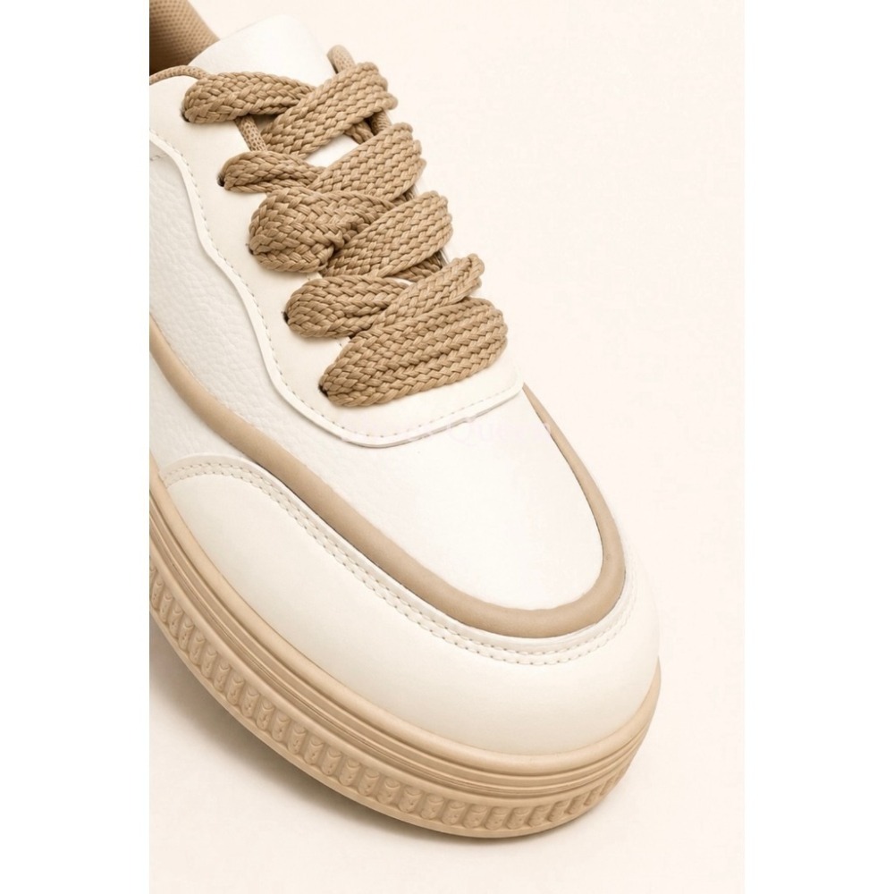 shoes Queen |台南出貨 | 60 韓系厚底增高小白鞋｜3.5cm前掌4cm後跟｜百搭休閒鞋 質感女鞋-細節圖2