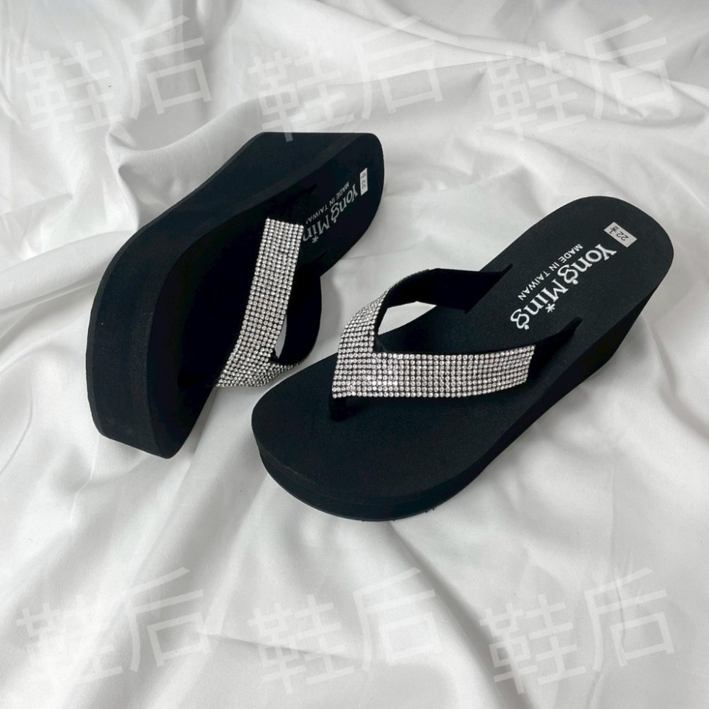 Shoes Queen | 🇹🇼 現貨+預購 / 輕量! 粗鑽厚底人字拖 589 💦 玩水 度假 #台灣製-規格圖8