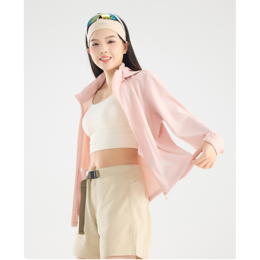 {BGB中大尺碼} UPF50+ 女款涼感冰絲防晒外套 連帽機車外套 薄款外套 BM02-細節圖2