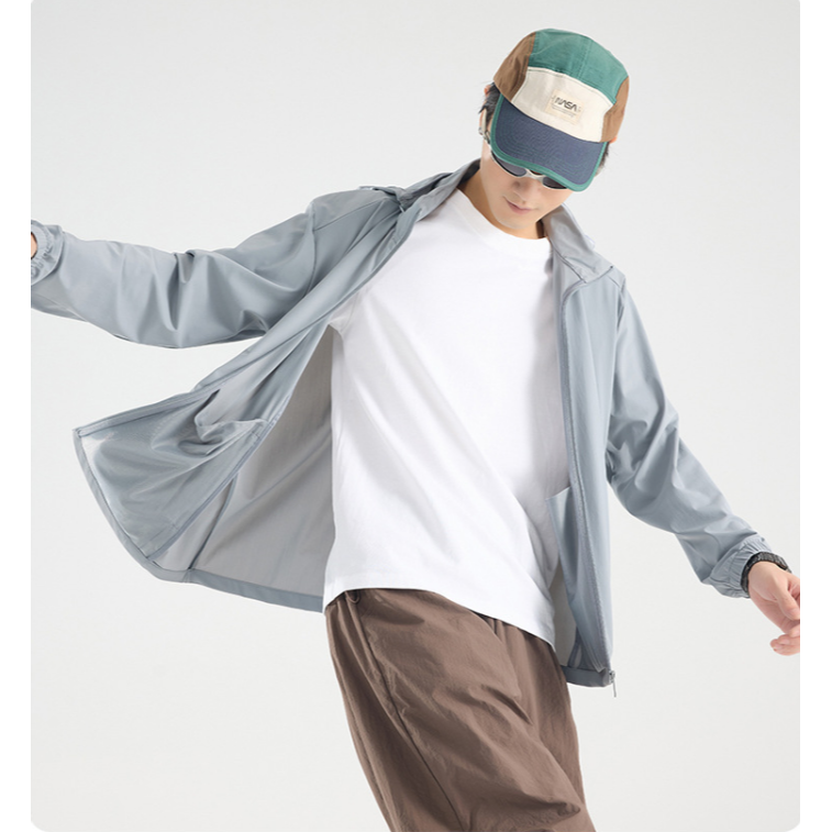 {BGB中大尺碼} UPF50+ 女款涼感冰絲防晒外套 連帽機車外套 薄款外套 BM02-細節圖10