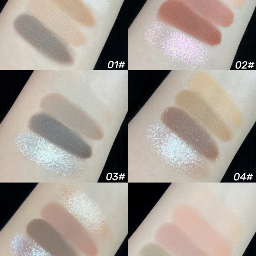 新品首發🌺 花洛莉亞 FLORTTE 初吻波波眼影 水波紋 四色眼影 眼影盤 花洛利亞 花洛利亞-細節圖4