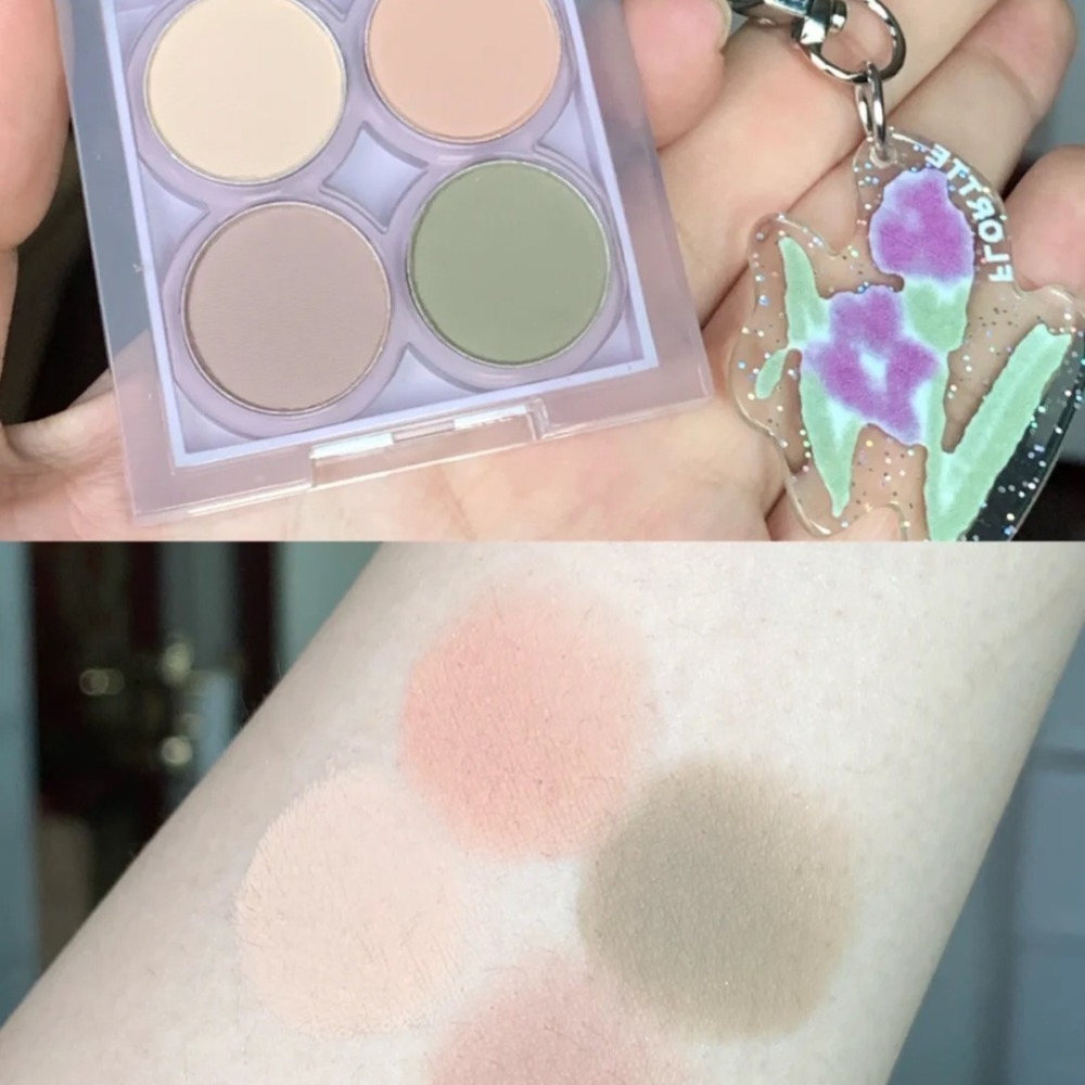 新品首發🌺 花洛莉亞 FLORTTE 初吻波波眼影 水波紋 四色眼影 眼影盤 花洛利亞 花洛利亞-細節圖6