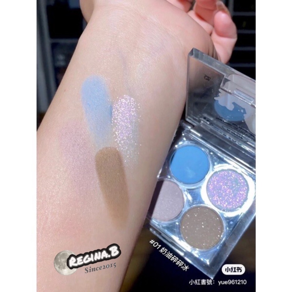 台灣現貨🐻FLORTTE 花洛莉亞 花菜熊 初吻波波眼影 初吻眼影 眼影 四色眼影 花洛莉亞 眼影 韓國 變色龍 眼影-細節圖4