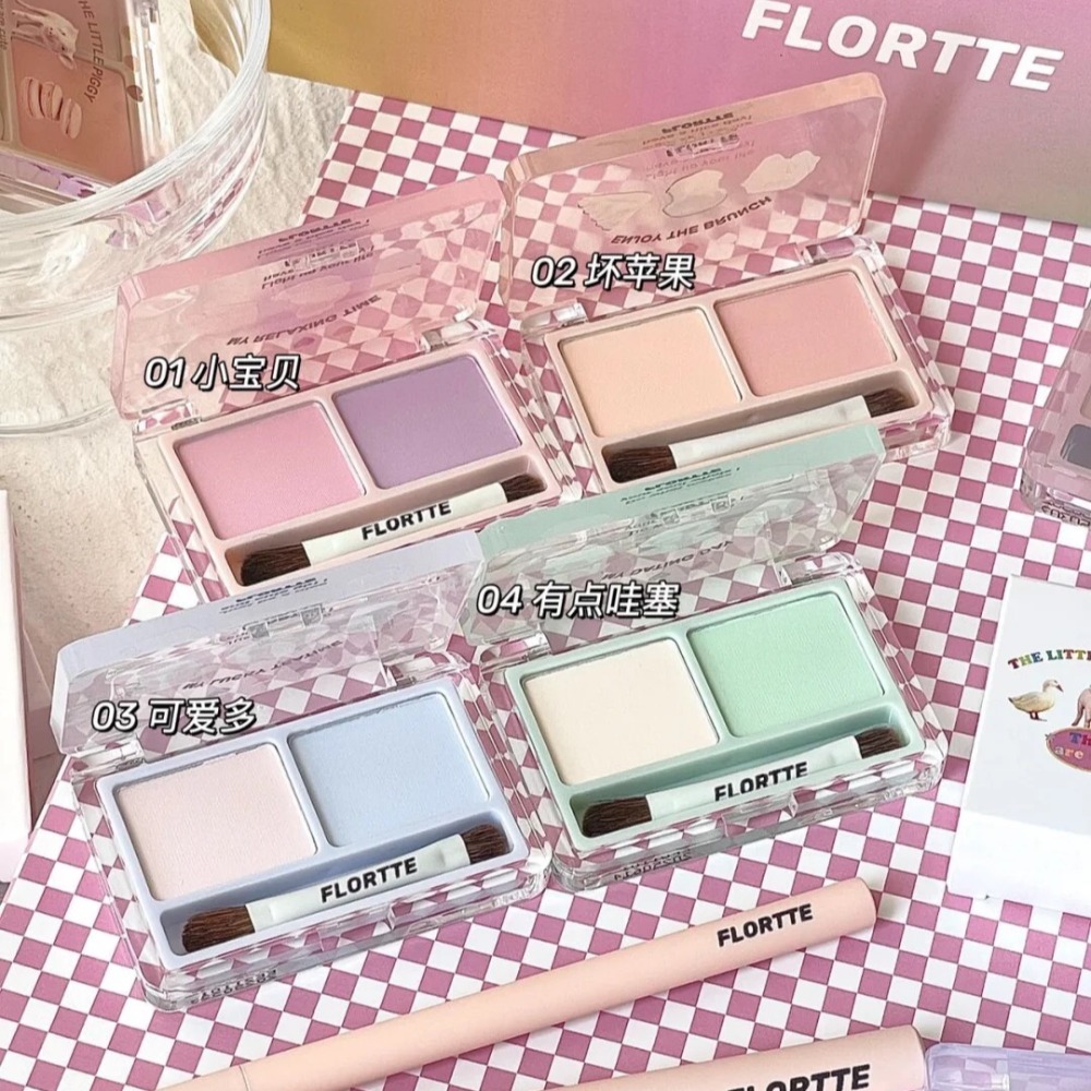 新品現貨✍🏻花洛莉亞 Flortte🐷 奶油 高光膏 臥蠶筆 高光粉 臥蠶 眉粉 花落利亞 打亮 修容 高光 花落莉-細節圖2