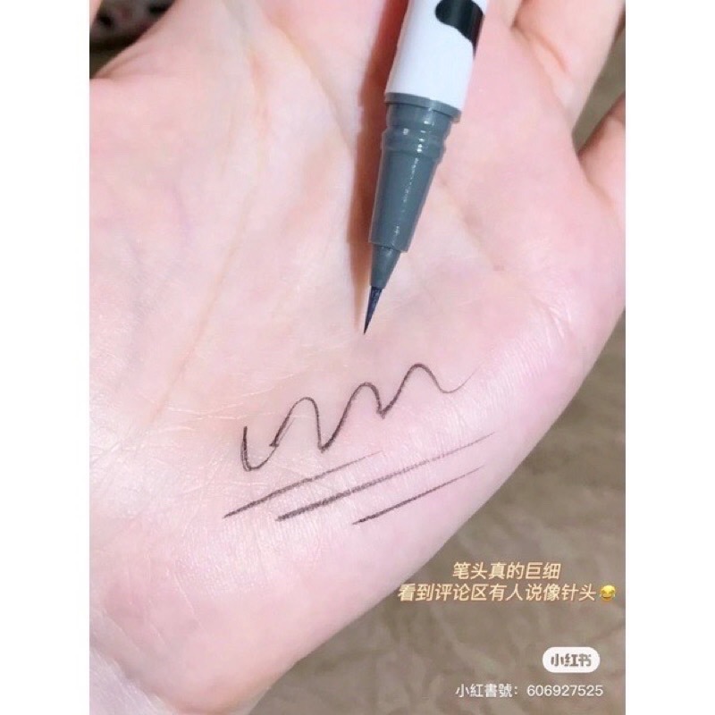 現貨✍🏻花洛莉亞 Flortte🐄 牛奶 眼線筆 臥蠶筆 不暈染 防油防水眼線筆 眼線膠 臥蠶 極細 奶牛 花落利亞-細節圖3