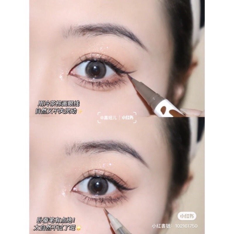 現貨✍🏻花洛莉亞 Flortte🐄 牛奶 眼線筆 臥蠶筆 不暈染 防油防水眼線筆 眼線膠 臥蠶 極細 奶牛 花落利亞-細節圖4