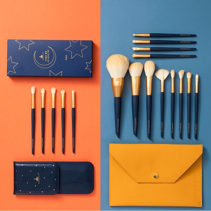 現貨✨ 正品 AMORTALS 爾木萄12支 化妝刷 套裝 🧸眼影刷 超柔軟 刷具套裝🎃 蜜粉刷 網紅刷 眼影 刷具-細節圖9