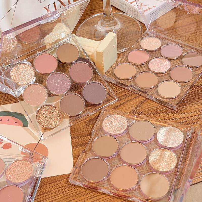 現貨在台灣 XIXI 正品授權  壓克力 透明閃亮眼影 星鑽眼影 珠光眼影盤 懶人眼影 雙色-細節圖2