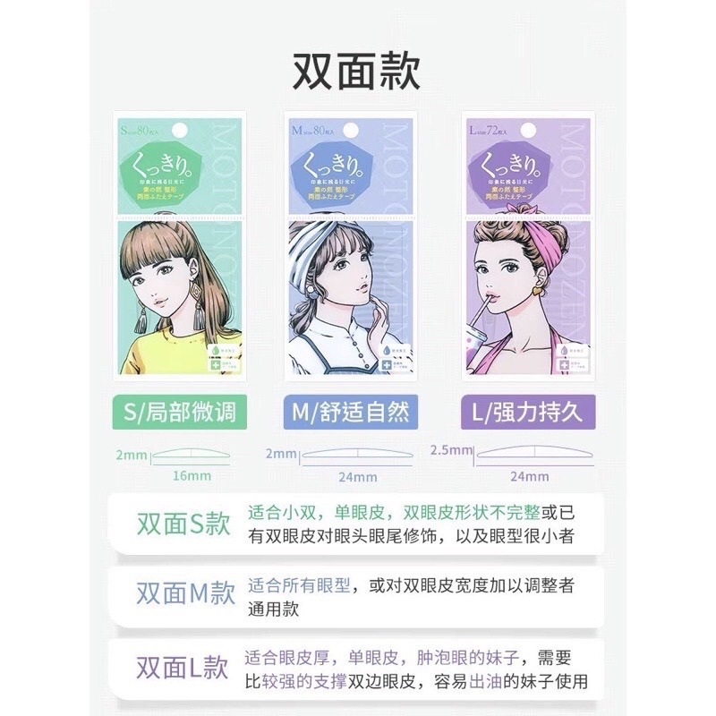 新品現貨✨正品保證 日本 素之然 MOTONOZEN 雙眼皮貼💕超自然👍防水自然-細節圖6