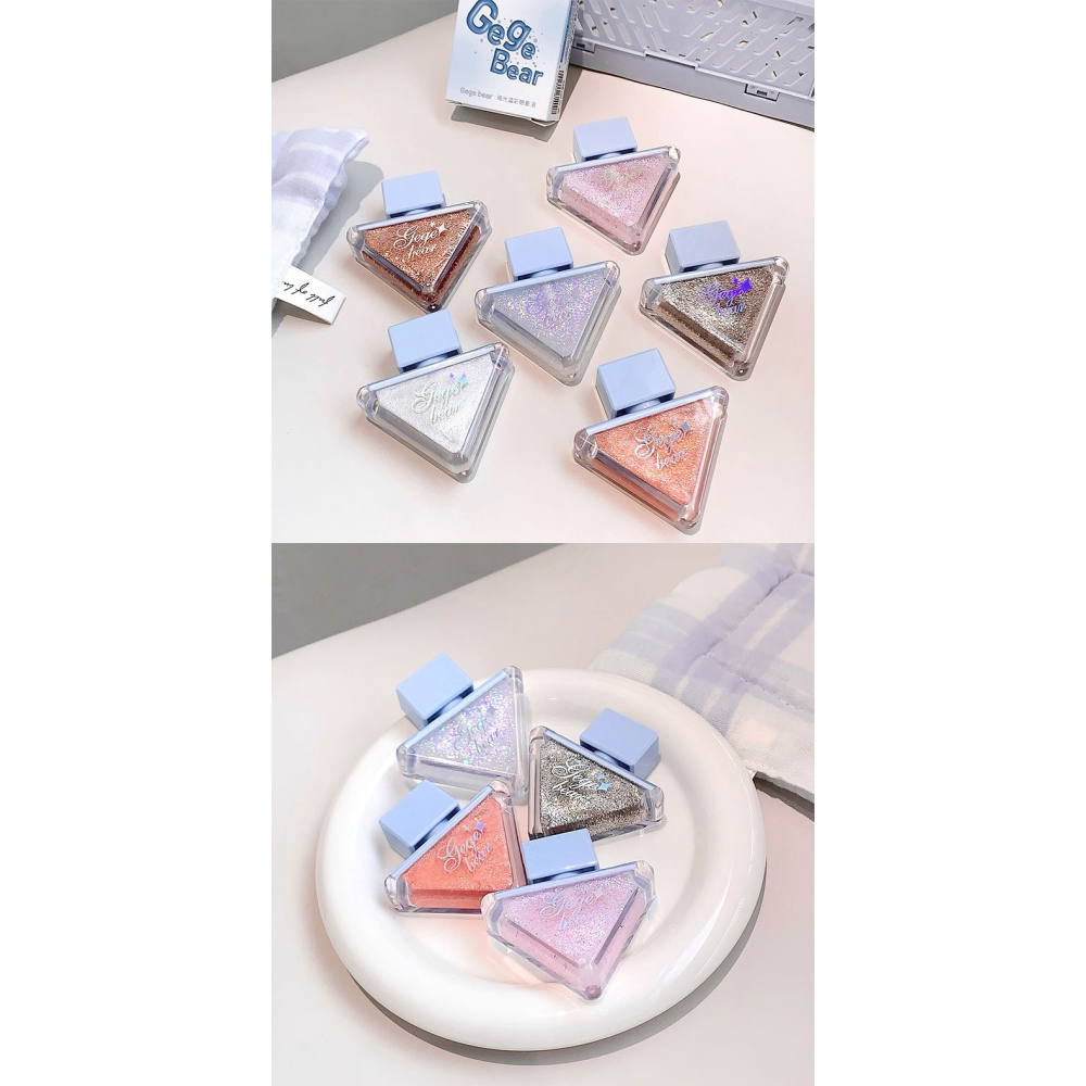 Gege bear💫 爆閃 眼影液 亮晶晶 琉光溢彩 爆閃 亮片 高光 臥蠶 提亮 液體 眼影-細節圖4