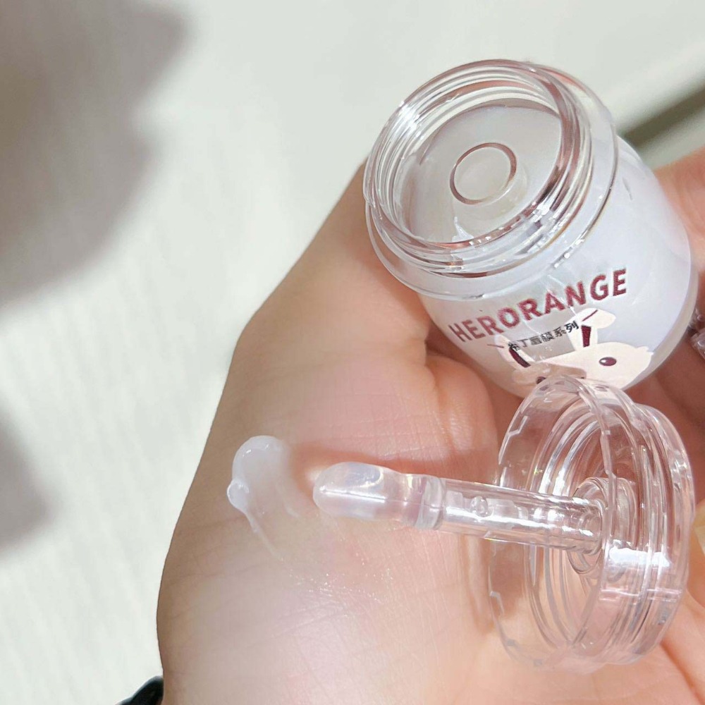 HERORANGE🐇 兔子 布丁 唇膜 保濕 滋潤 補水 防干裂 淡化唇紋 護唇 潤唇膏-細節圖3