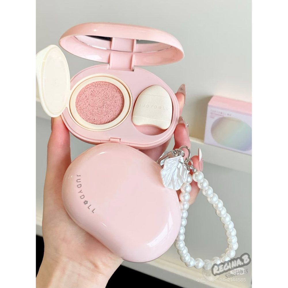 新品現貨🩷 Judydoll 橘朵 珍珠 氣墊 遮瑕 提亮液 面部 膨脹 遮淚溝-細節圖10