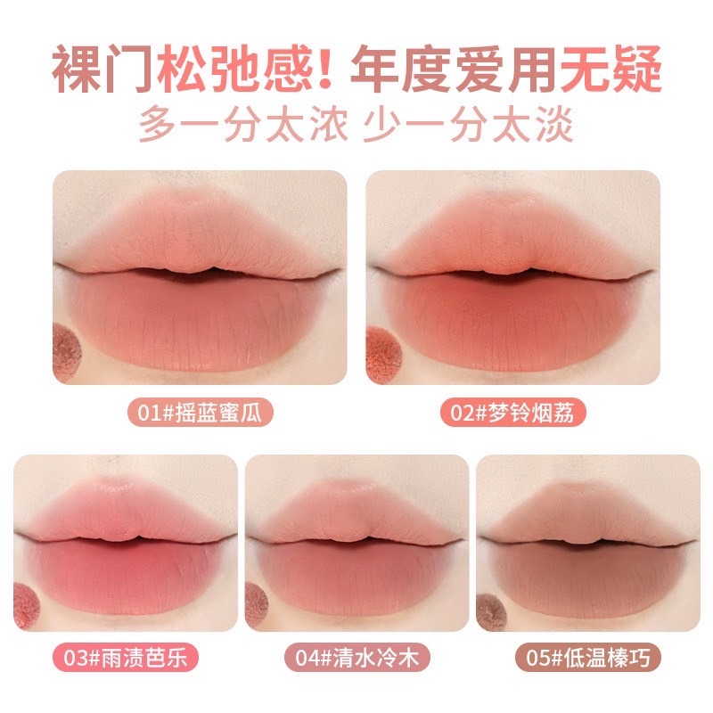 台灣現貨🍎xixi暮色果泥 唇霜 棉花頭 唇粉霜霧面 不易沾杯 唇釉-細節圖2
