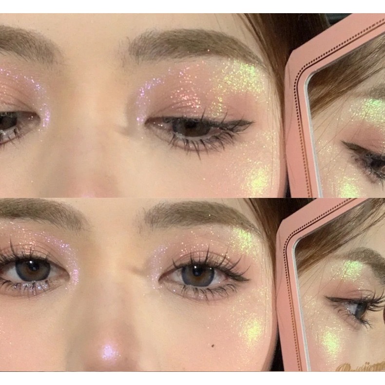 台灣現貨 🌈XIXI 馬鈴薯泥 高光漸層 眼影盤 爆閃 細閃 臥蠶 高光 彩色 軟眼影-細節圖4