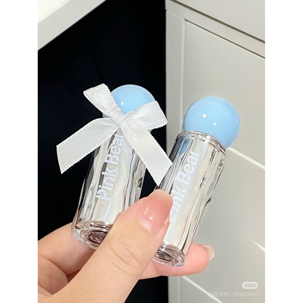 台灣現貨 pinkbear💦皮可熊 爆水唇泥 水精華 滋潤唇紋 不掉色 不沾杯 貼貼唇泥-細節圖6
