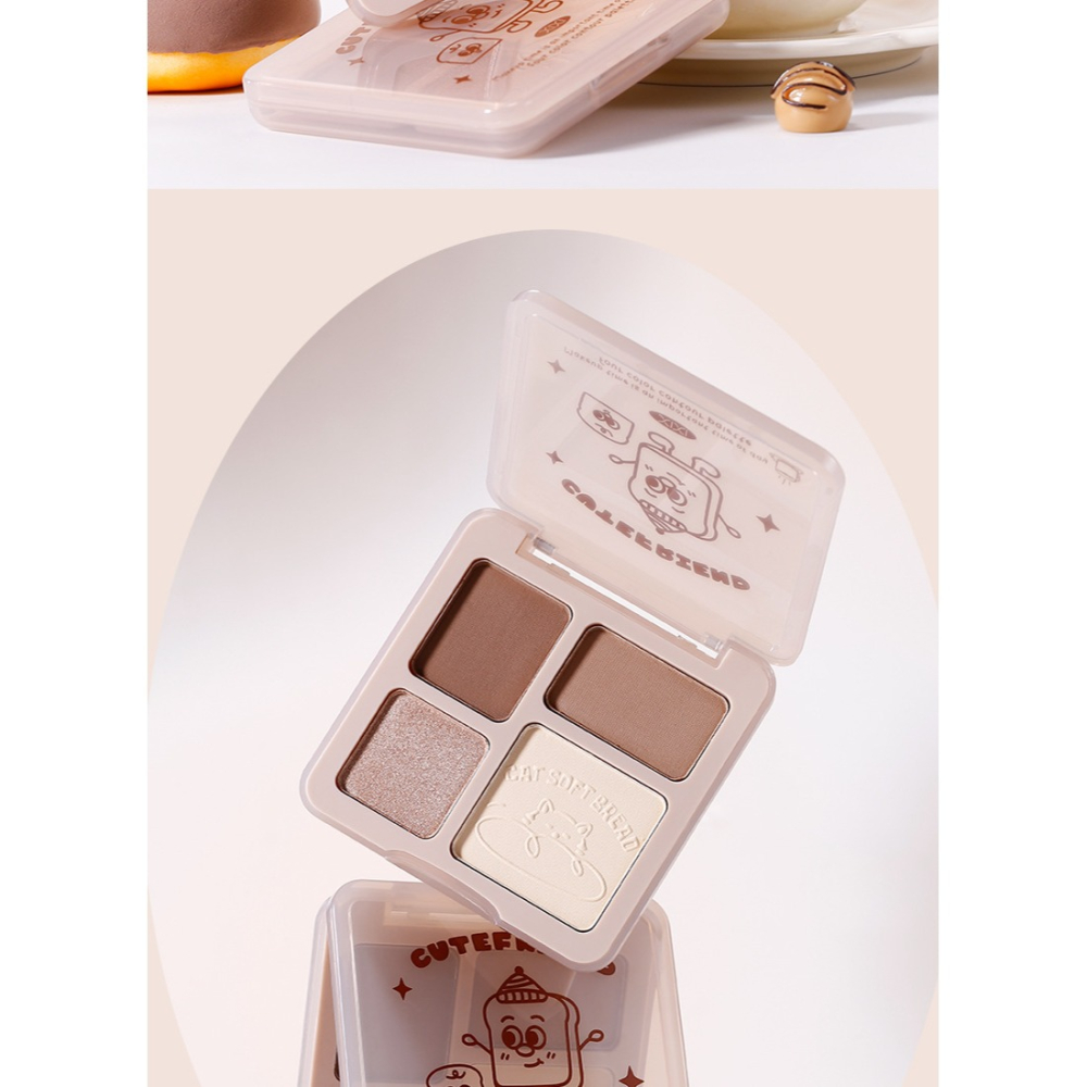 現貨💗xixi 光影描繪 四色修容盤 霧面 高光 珠光 提亮 立體 陰影 鼻影 新手綜合盤-細節圖7