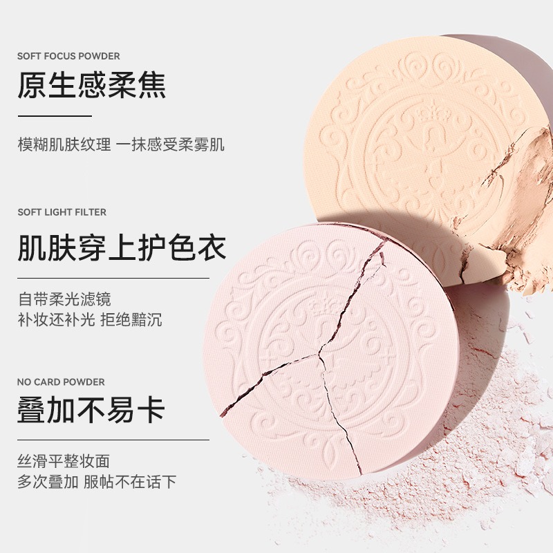 NOVO💦防水 浮雕 定妝粉餅 控油 補妝 遮瑕 不卡粉 乾濕兩用 持久 不脫妝-細節圖4