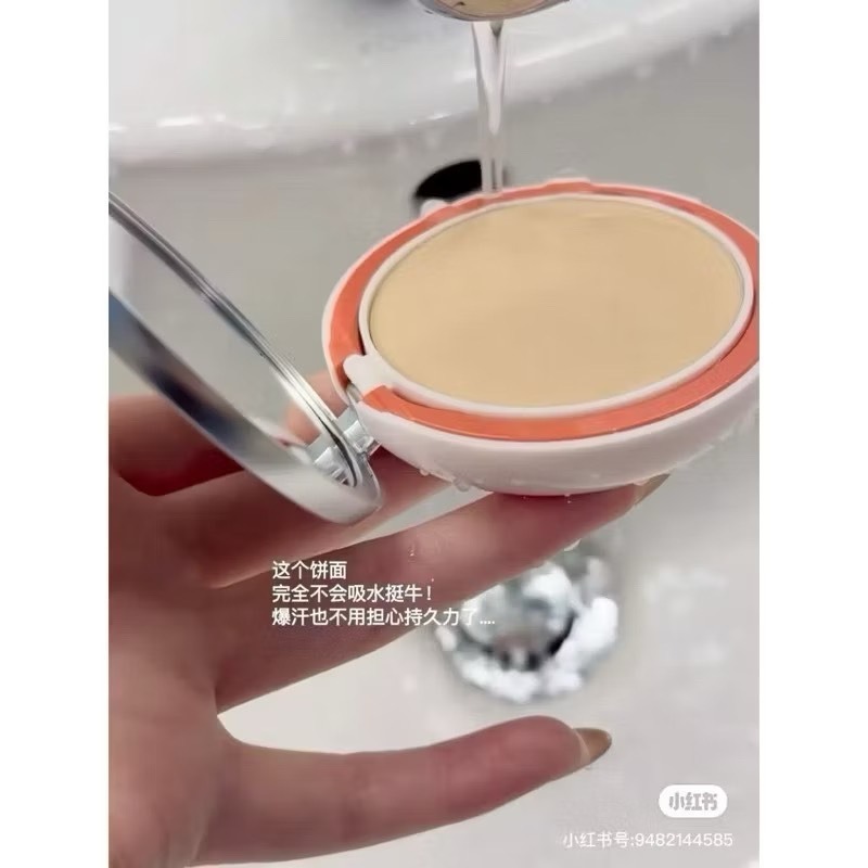 台灣現貨🌞Judydoll 橘朵防晒粉餅 持久定妝 蜜粉 控油 散粉 啞光 防水 防汗 細膩 清透 底妝-細節圖4