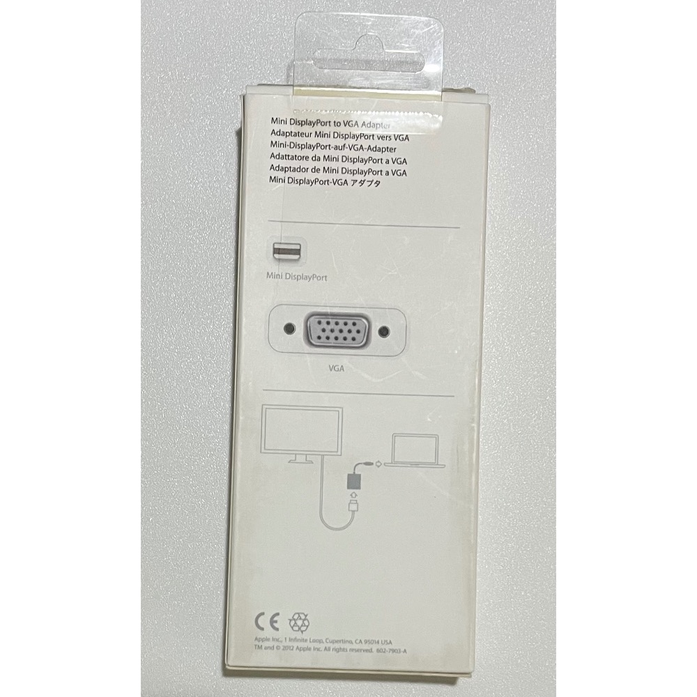 [二手] APPLE Mini Displayport to VGA adapter MiniDP轉VGA-細節圖2