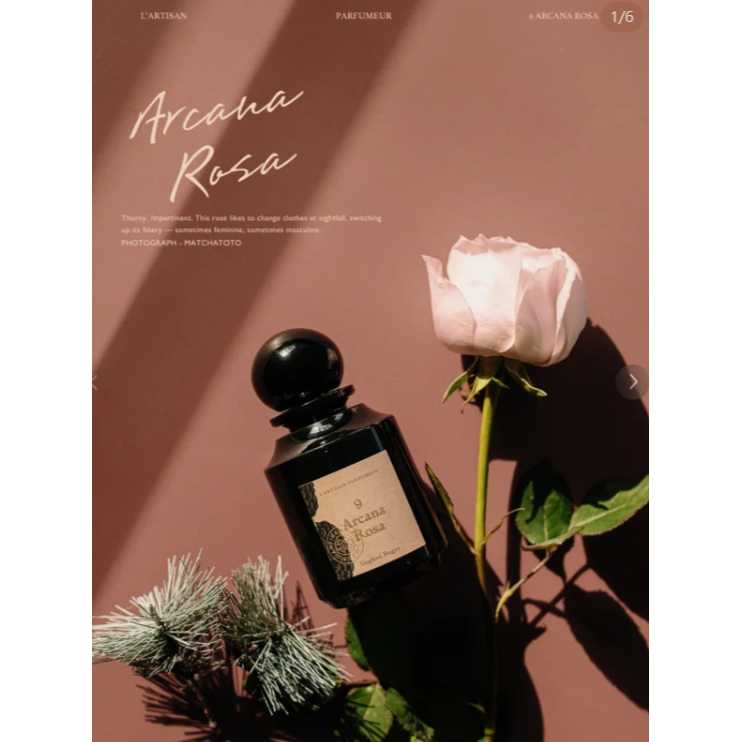 𝐋＇𝐚𝐫𝐭𝐢𝐬𝐚𝐧 𝐩𝐚𝐫𝐟𝐮𝐦𝐞阿蒂仙之香 植物園系列針管禮盒組 2mlX6 航空版-細節圖2