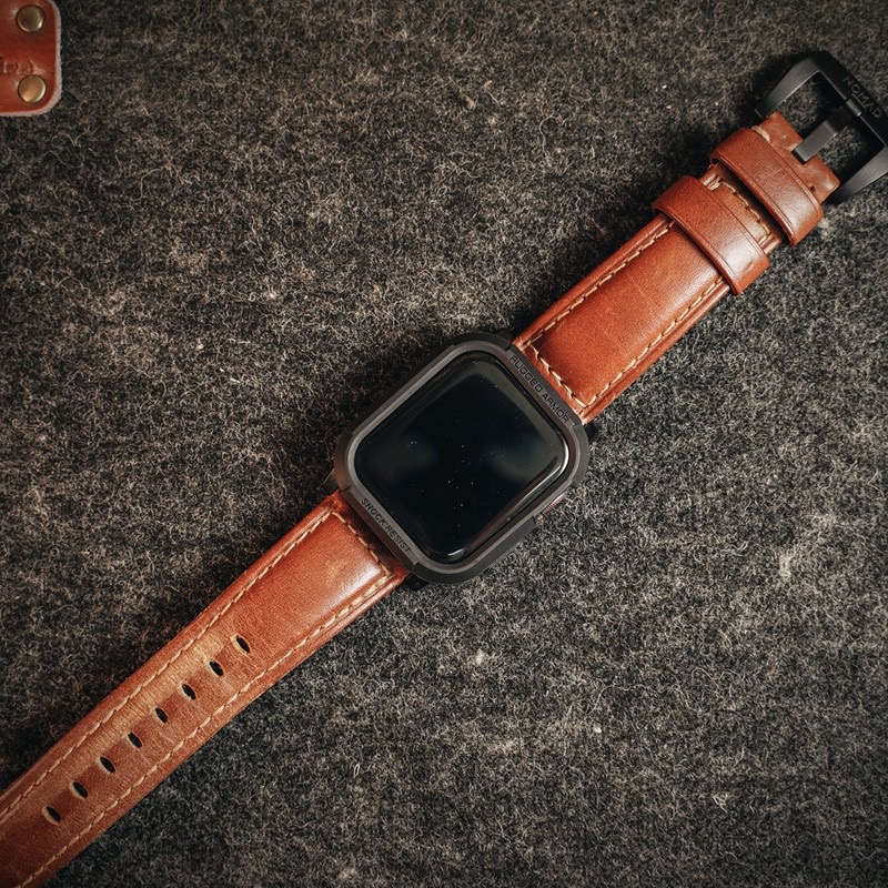 【MacStore現貨】NOMAD/Horween 皮革錶帶/義大利小牛皮錶帶/縫線設計/Apple Watch-細節圖3