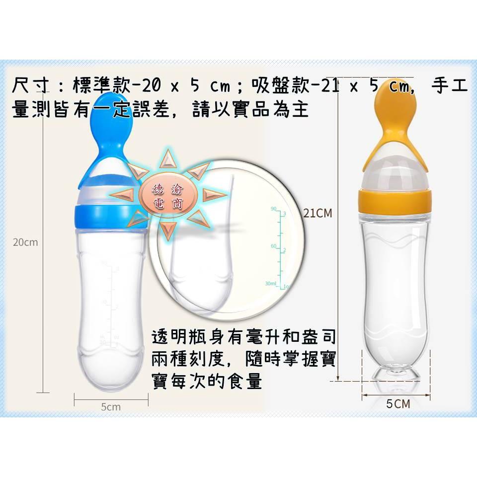 [現貨在台 台灣出貨]哺餵神器 寶寶訓練湯匙 嬰兒米糊奶瓶 矽膠擠壓湯匙 嬰兒副食奶瓶 新款吸盤式-細節圖6