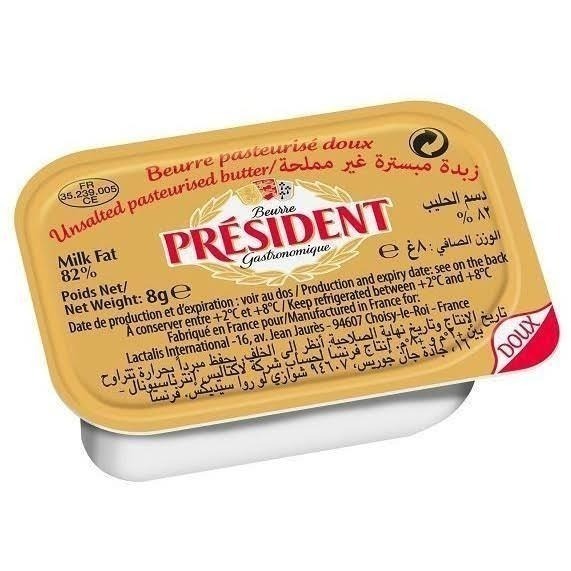 法國 總統牌 PRESIDENT 小奶油 (迷你奶油) 吐司 8g/盒  『赤豪家庭私廚』無鹽奶油 諾曼地奶油-細節圖4