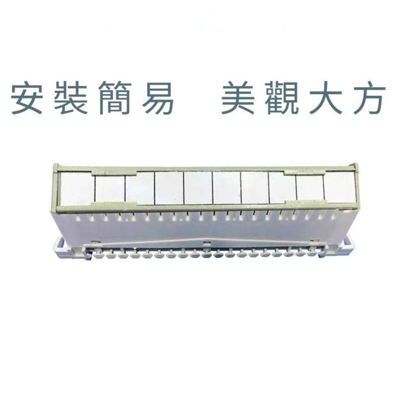 端子板標示牌兼防塵蓋 電話模塊防塵蓋 電話模塊標示牌 端子台標示 端子台防塵 電信專用-細節圖3