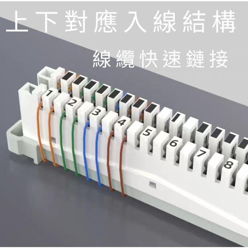 C型複合式端子板 端子板 電話板 電話模塊 端子台 A型 軌道式 一般式10P 10對電話模塊電話配線架 電信專用-細節圖4