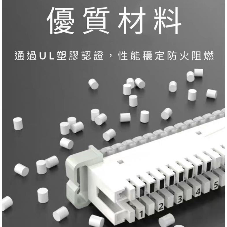 C型複合式端子板 端子板 電話板 電話模塊 端子台 A型 軌道式 一般式10P 10對電話模塊電話配線架 電信專用-細節圖6