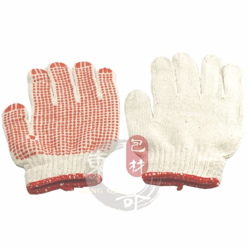 止滑點膠顆粒手套 【東哥包材㊝】 顆粒手套 沾膠 工作手套 搬運 防滑 貨物 粗工 木工 園藝 油漆-細節圖2