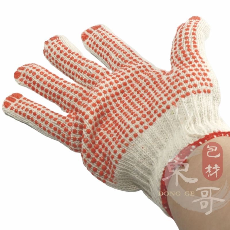 止滑點膠顆粒手套 【東哥包材㊝】 顆粒手套 沾膠 工作手套 搬運 防滑 貨物 粗工 木工 園藝 油漆-細節圖3