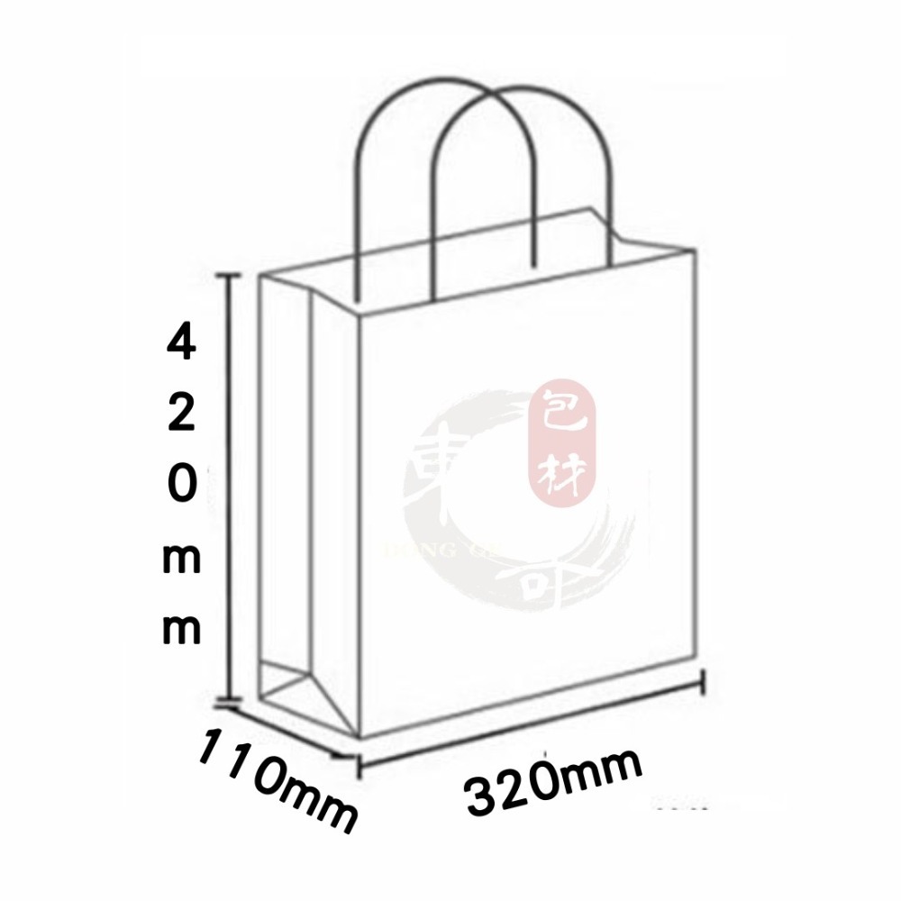 牛皮紙提袋 指繩提袋 本牛紙袋【東哥包材㊝】繩子提袋 80磅 高磅數 質感包裝 牛皮袋 手提袋 紙提袋 禮品袋 禮盒袋-細節圖4