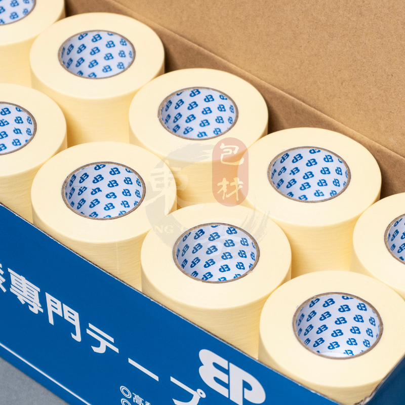 車用烤漆專門美紋紙膠帶 耐高溫紙膠帶【東哥包材㊝】美紋紙膠帶 紙膠帶 烤漆膠帶 遮蔽膠帶-細節圖2