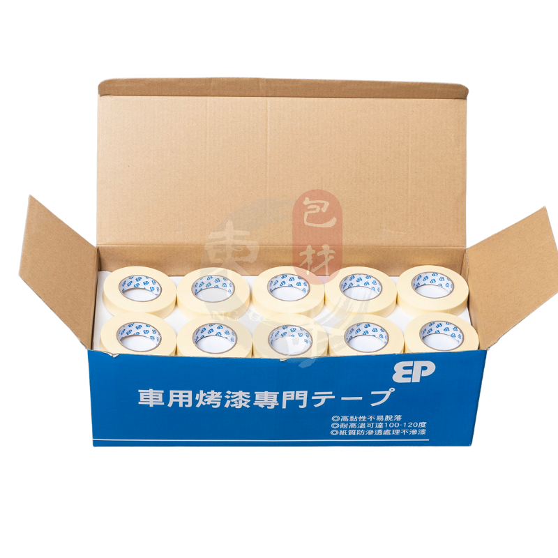 車用烤漆專門美紋紙膠帶 耐高溫紙膠帶【東哥包材㊝】美紋紙膠帶 紙膠帶 烤漆膠帶 遮蔽膠帶-細節圖3