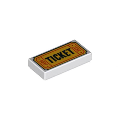 LEGO 樂高 門票 ticket 印刷磚 配件 10257 10258 10273 3069bpb584【玩樂小舖】