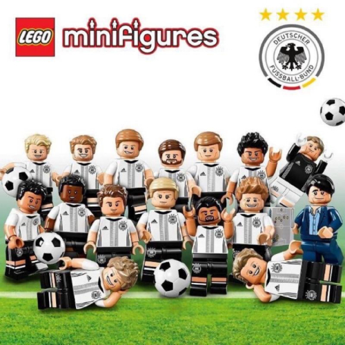 LEGO 71014 德國足球隊 抽抽樂一套16隻