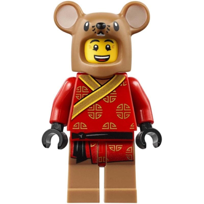 LEGO 樂高 80104 春節 廟會 舞獅 鼠年 新年 老鼠人 hol174
