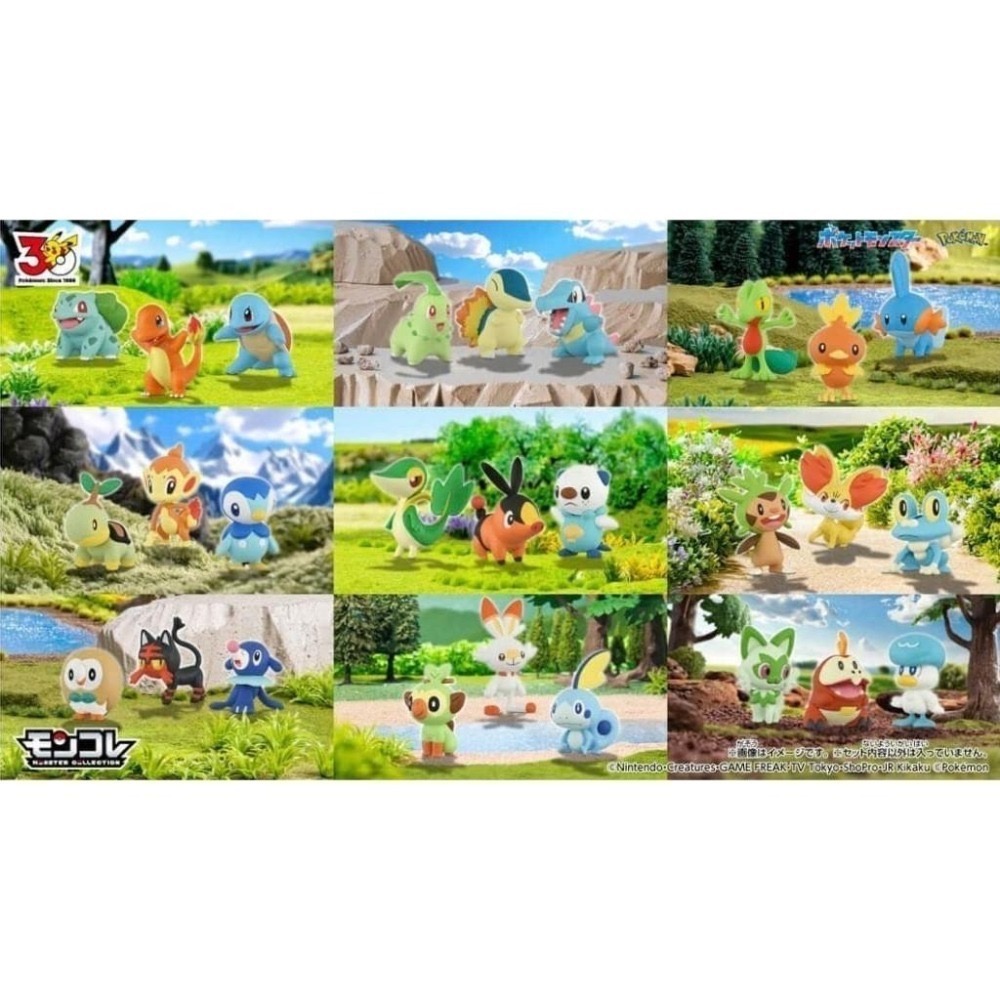 【卡窩嚕 日本選物】 日版Pokemon 寶可夢30週年-就決定是你了MONCOLLE御三家-細節圖2