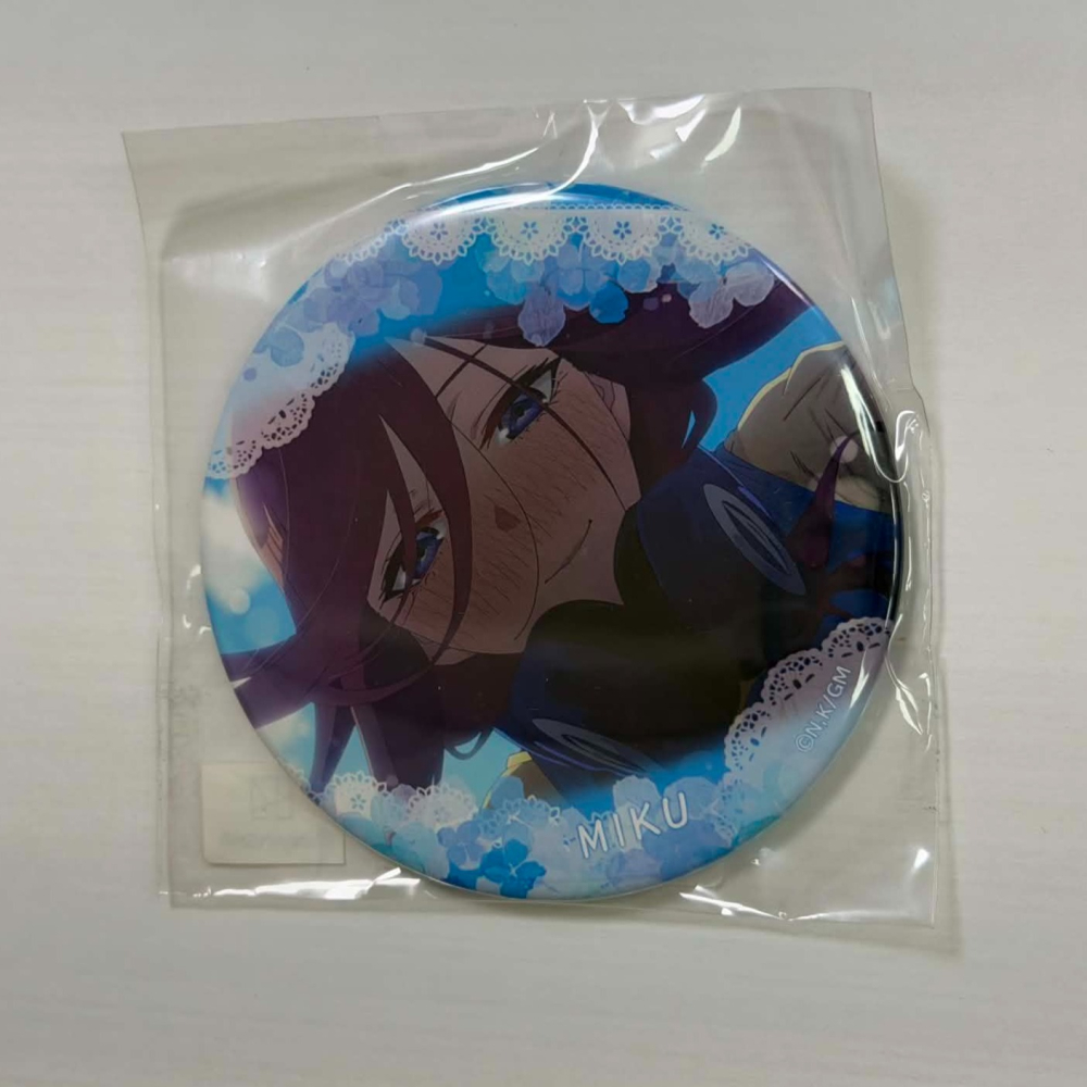【卡窩嚕 日本選物】【中古A】五等分的新娘 中野三玖 徽章-細節圖3
