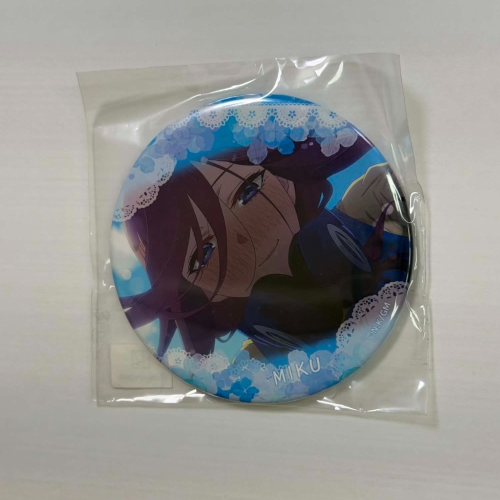 【卡窩嚕 日本選物】【中古A】五等分的新娘 中野三玖 徽章-規格圖4