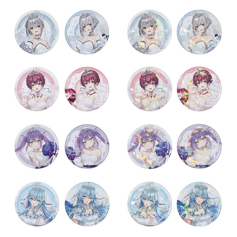 【卡窩嚕 日本選物】(中古A) Hololive 雪花菈米～Wedding Dress Style～婚禮 閃徽章-細節圖5