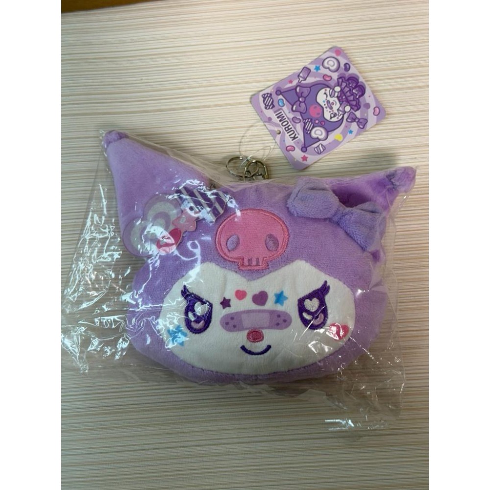 【卡窩嚕 日本選物】 三麗鷗 sanrio 酷洛米 臉型 伸縮收納袋 票卡夾-細節圖3