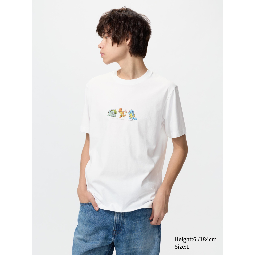 【卡窩嚕 日本選物】日本Uniqlo pokemon 寶可夢聯名 30周年短T 御三家 UT 服飾 T-shirt-細節圖2