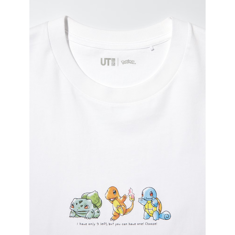 【卡窩嚕 日本選物】日本Uniqlo pokemon 寶可夢聯名 30周年短T 御三家 UT 服飾 T-shirt-細節圖3